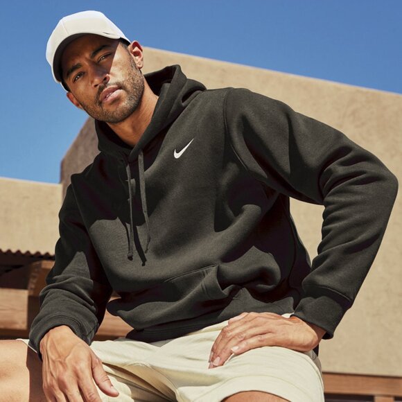 Nike Club Fleece Pullover Hoodie Grey Heather Rebels - Picture 5 of 5